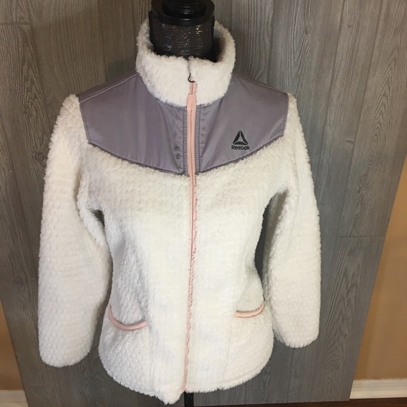 Girls Reebok Furry Jacket Size 14/16 - Picture 2 of 8